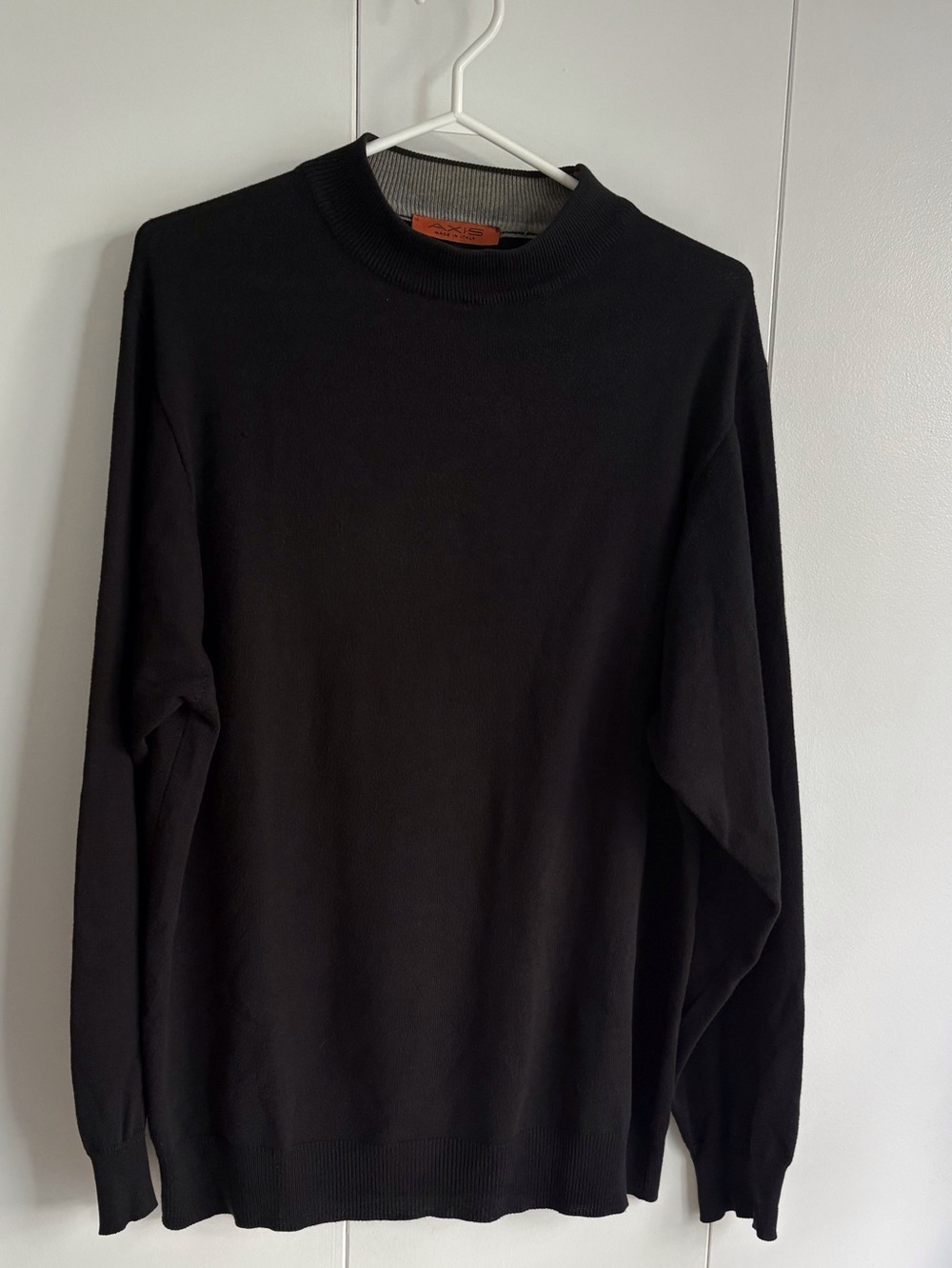 Axis Made in Italy Black Crewneck Sweater - Classic Knit